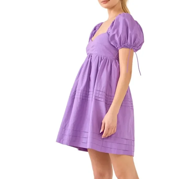 english factory pleated mini dress English Factory